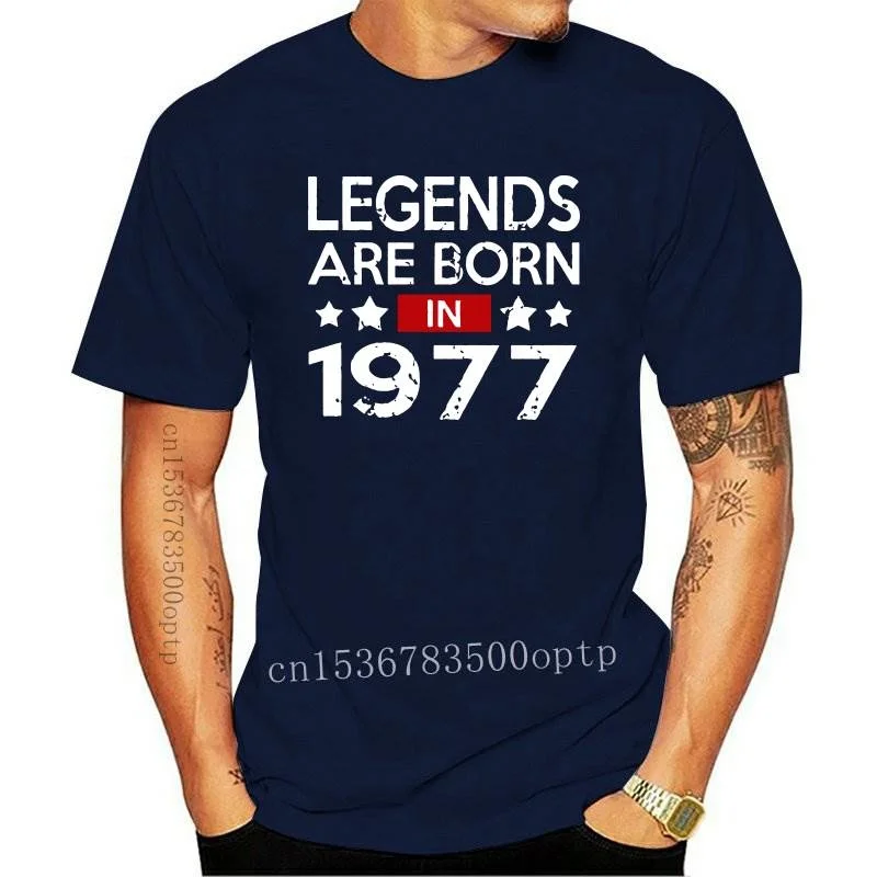 

New Stylish Distressed Vintage Legends are born in 1977 T shirts father's day best gift Retro 1977 T-shirt dad 42nd birthday app