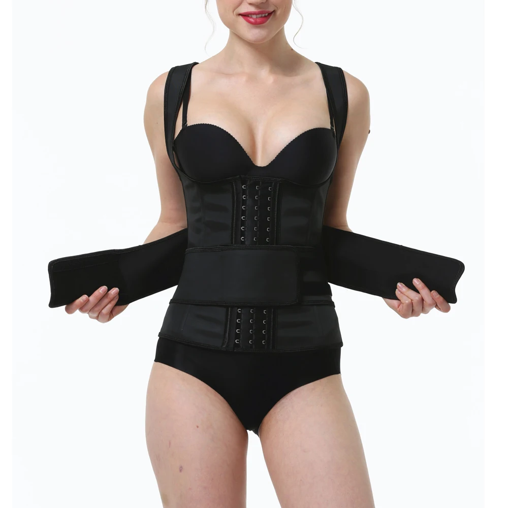 

Неопреновый корсет-сауна для тренировок талии, корсет, триммер, латексный жилет для женщин, потеря веса, потеря веса, корсет для тела, утягив...