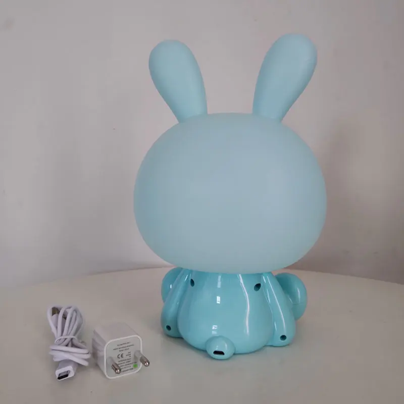 Очки кролик лампа мультфильм животное светодиодный USB детский ночник светильник для детей день рождения Рождественский подарок дети милые Luminaria домашний декор