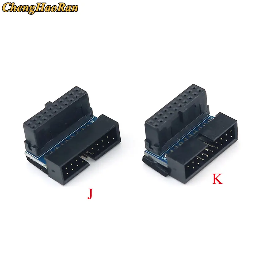 ChengHaoRan 1 шт. USB 3 0 90 /180 градусов 20pin 19pin Штекерный соединитель материнской платы