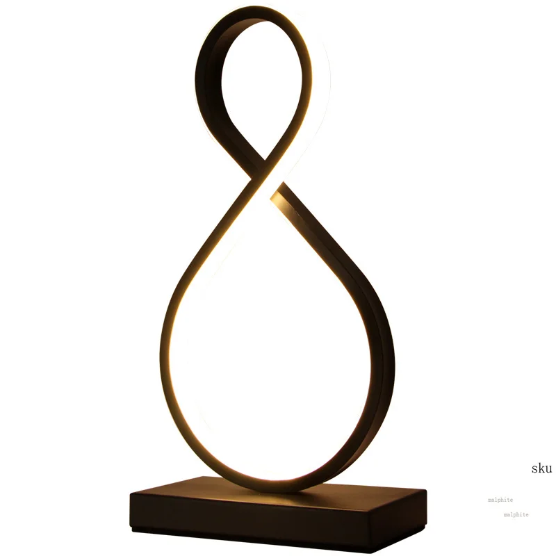 Современный Лофт настольная лампа прикроватная тумбочка для спальни креативный