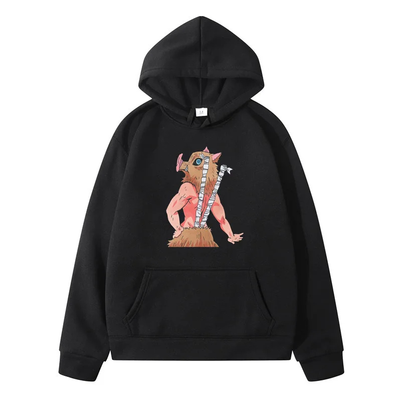 

2021 New Arrival Demon Slayer Harajuku Men/Women Hooded Sweatshirt Fashion Casual Autumn Winter Clothes