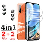 Защитная пленка 4 в 1 для Xiaomi Redmi 9 T 9A 9C Note 9 Pro Max 9S Note9 T