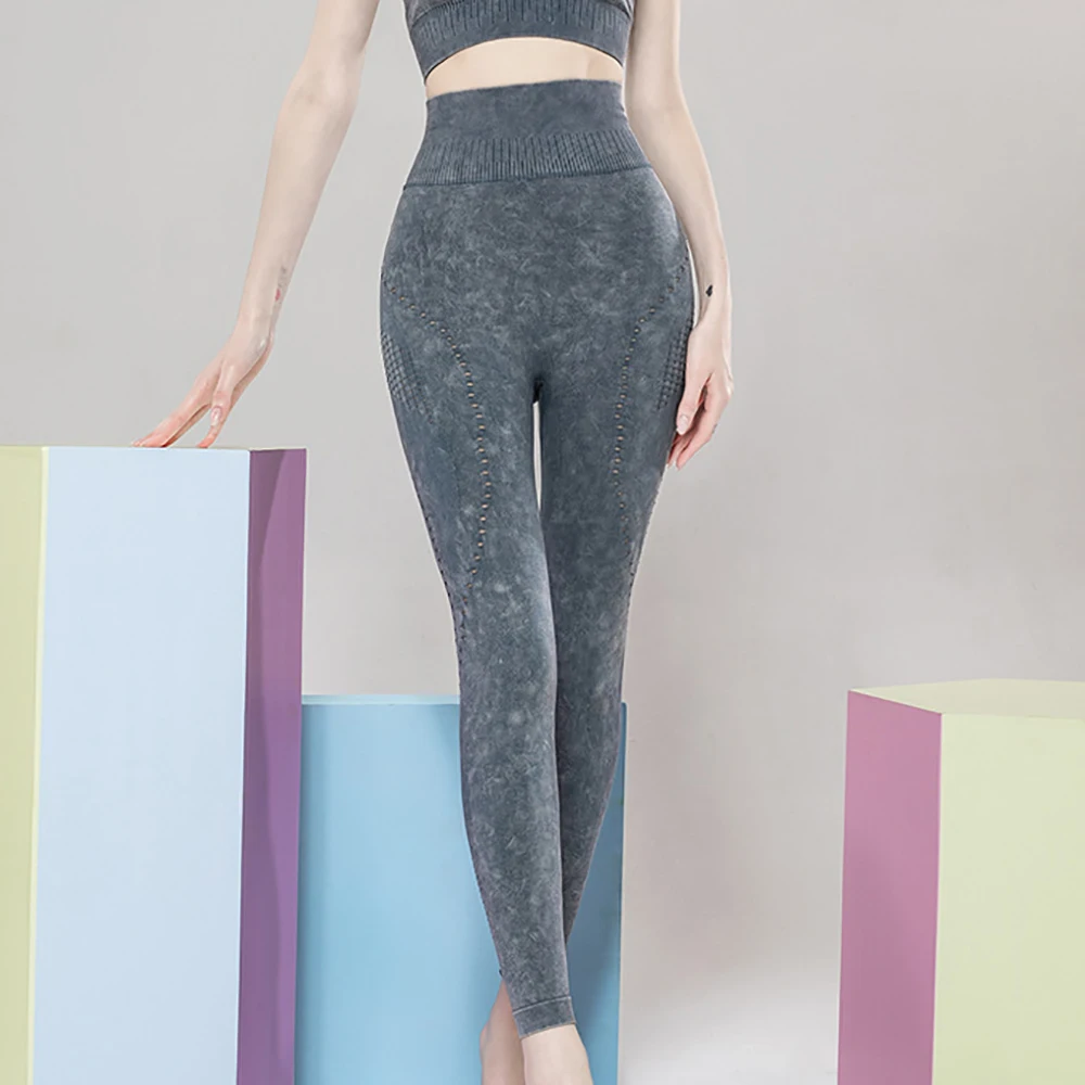 Leggings For Fitness Yoga Pants Hollow Out Women Solid Workout Breathable Seamless | Спорт и развлечения