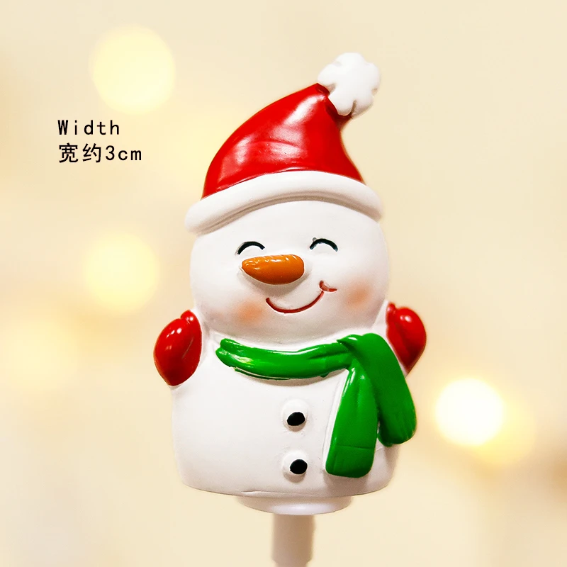 Smile snowman Рождественская елка сосновые шишки сани торт Топпер для рождественские вечерние принадлежности Снеговик Санта Клаус Декор год выпечки Любовь Подарки - Цвет: Smile snowman