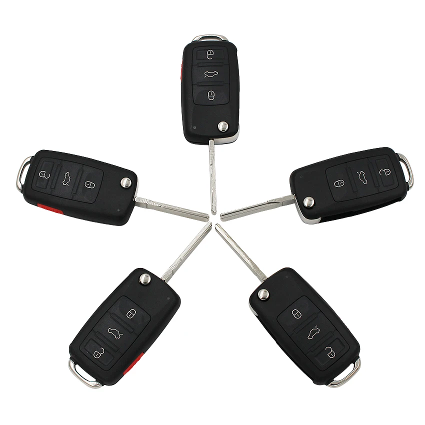 Брелок для ключей Volkswagen Touareg 433-2002 ID46 5 шт. 4 кнопки 2010 МГц 3 + 1 кнопка | Автомобили и