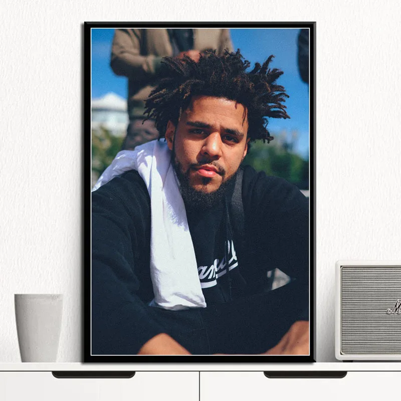 J Cole рэп хип хоп музыка звезда певец рэпер художественная живопись винтажный