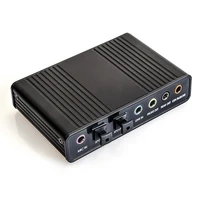2021 hot 6 channel external sound card usb 2 0 external 5 1 surround sound optical spdif audio sound card adapter for pc laptop