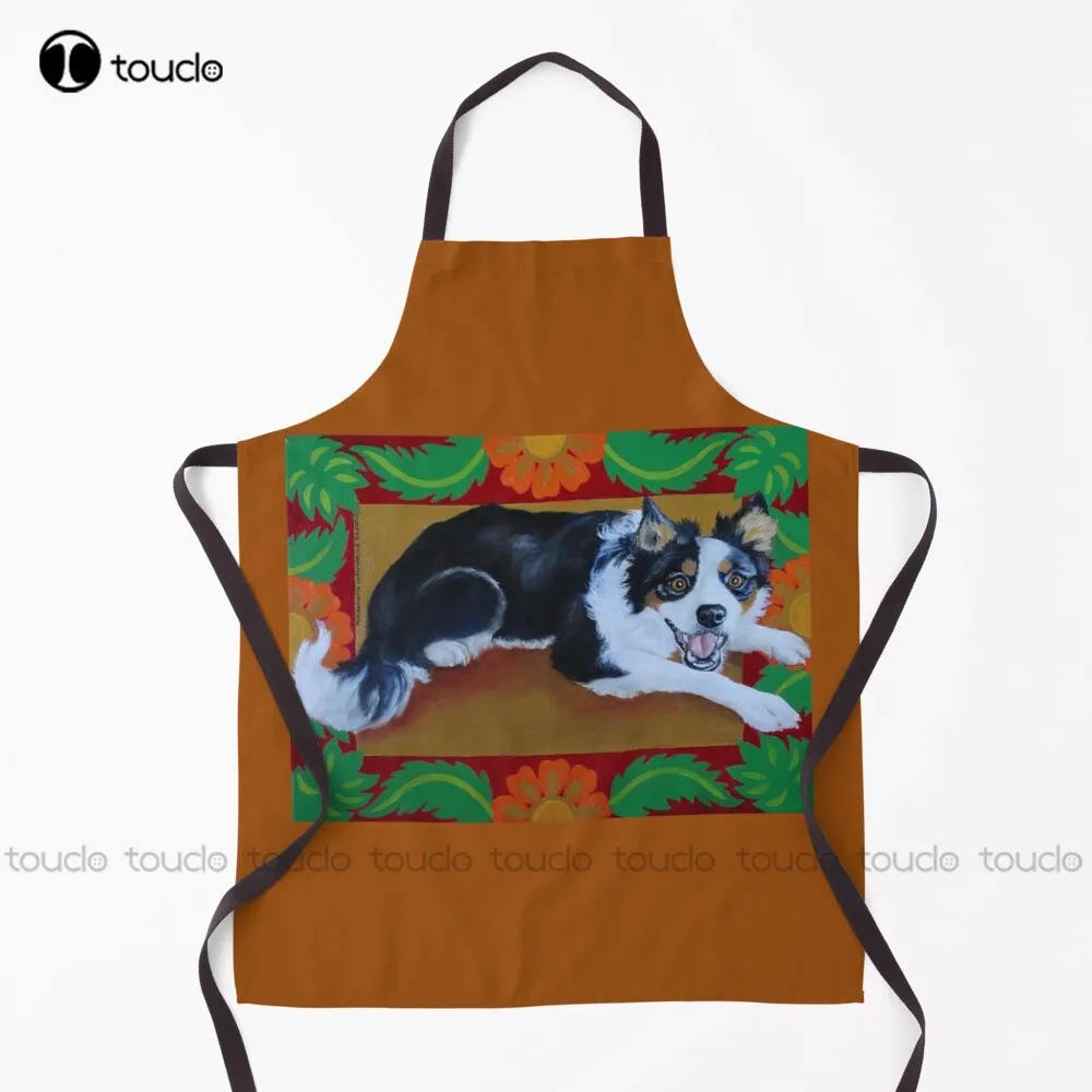 

Border Collie Ready To Work! Apron Cute Aprons Personalized Custom Cooking Aprons Garden Kitchen Household Cleaning New