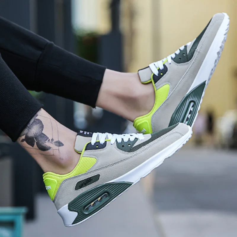 

2021 Unisex Air Cushion Running Shoes 36-47 Men Women Sneaker Breathable Light Sports Shoes Training Shoes Lover's Jogging Shoes