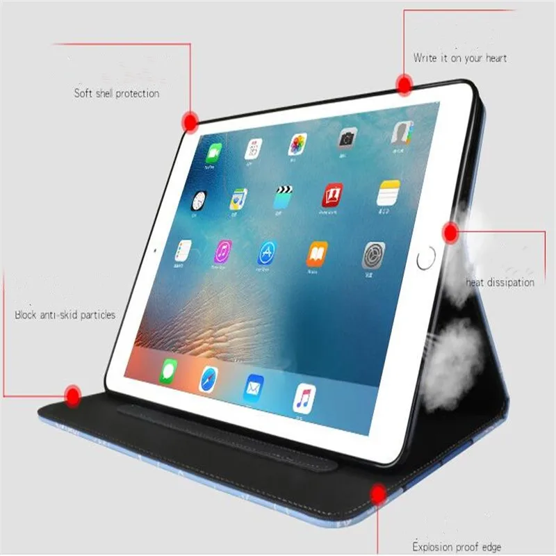 Чехол для планшета с милым смайликом ipad 2019 новый 10 2 дюймовый кожаный чехол|Чехлы