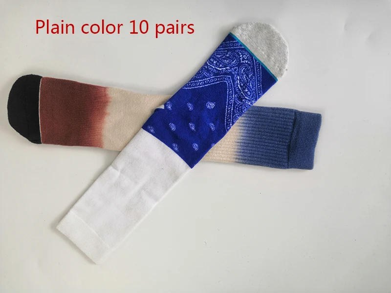 plain lot10pairs Носки, цветные, более 500 цветов, американские баскетбольные носки, мужские, чёсаный хлопок, компрессионные, для езды на велосипеде, коньках, Nakefit, скейтборд, носки, 10p - Цвет: plain lot10pairs