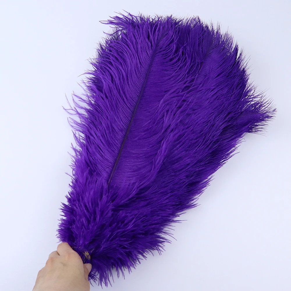 Оптовая продажа крашеные разноцветные страусиные перья настоящие пушистые