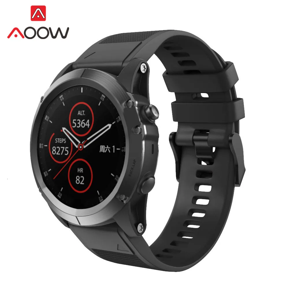 22 мм 26 мм силиконовый ремешок для часов Garmin fenix 3 HR fenix 5X fenix 3HR fenix 5 Plus быстросъемный сменный ремешок для браслета