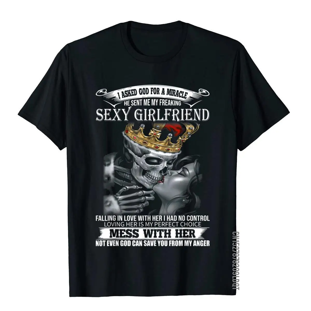 Я попрошу Бога за чудо он прислал мне мою чёрную сексуальную девушку футболка