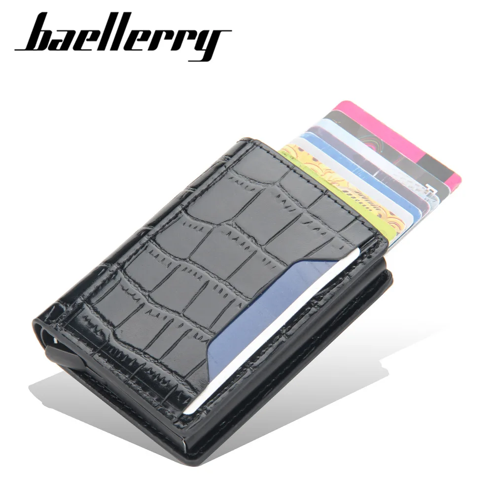 

New Anti Rfid Card Holder Wallets Men Bank Credit Cardholder Case Male Metal Smart Magic Hardware Minimalist Wallet Pouch