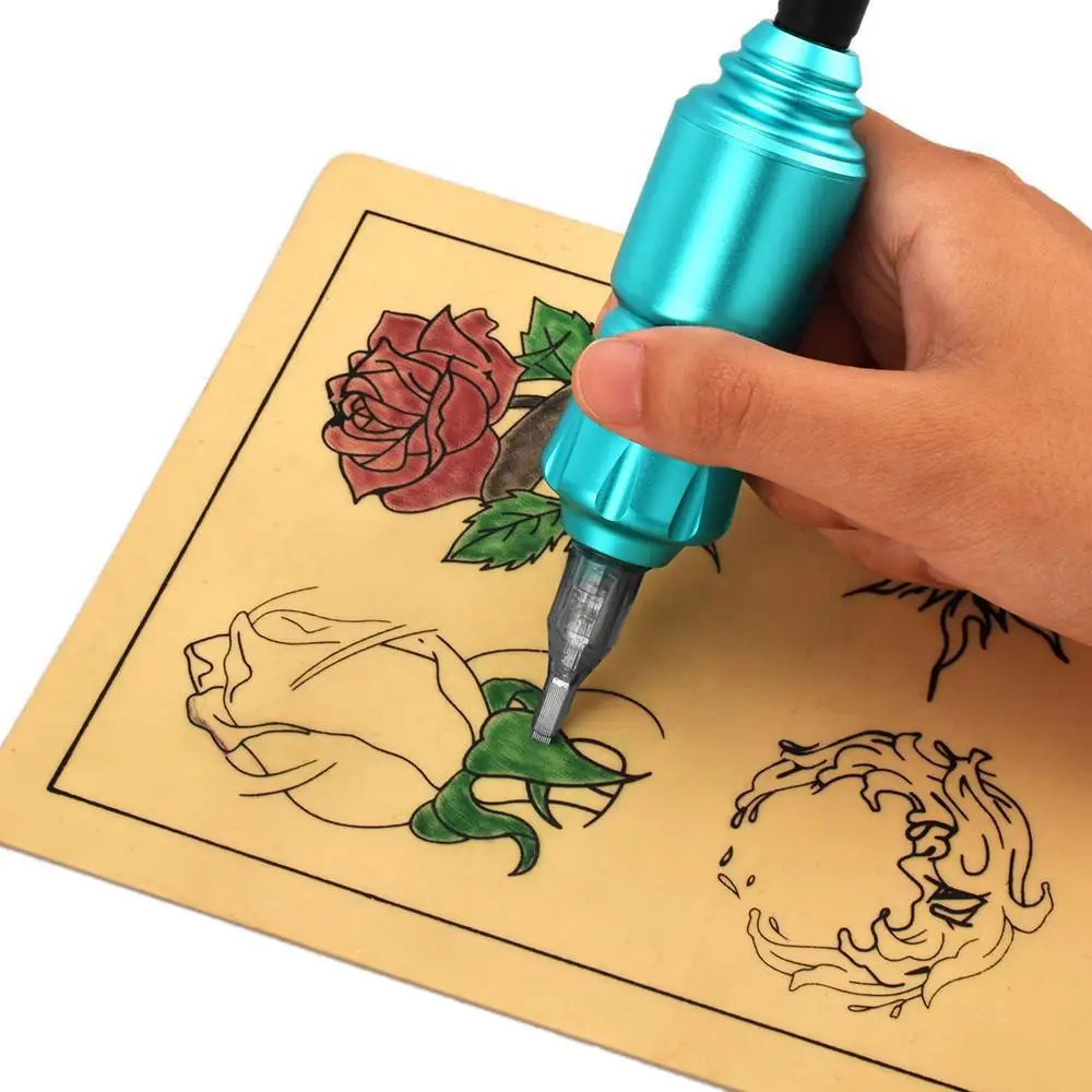 Алюминиевая тату-машинка в форме ракеты Вращающаяся ручка для перманентного