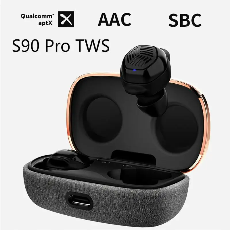 Astrotec S90 Pro Наушники вкладыши TWS с двойной BA мини Беспроводной Bluetooth APTX 5 0 гарнитура