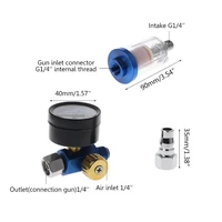spray paint air regulator gauge in line air oil water separator filter kit