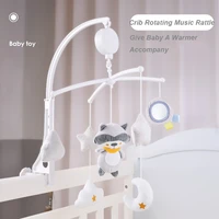 cartoon baby crib mobiles rattles music educational toys bed bell carousel for cots infant baby toys 0 12 months for newborns
