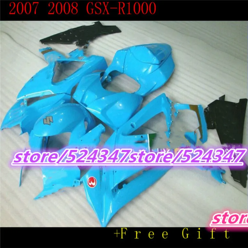 

Обтекатель для SUZUKI GSX-R1000 K7 07 08 Blue U4364 GSX R1000 GSXR 1000 NEW K7 07-08 GSXR1000 2007 2008 Body