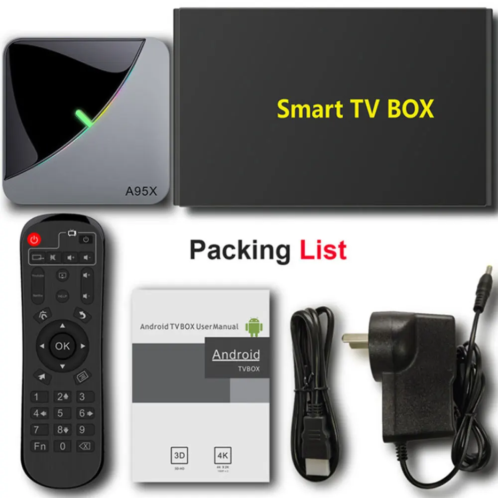 

A95X F3 A-Ir Set-Top Box, S905X3, 2Gb+16Gb Android 9.0 Network Tv Box Tv Box, For Smart Tv