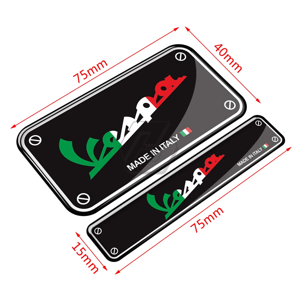 

For Piaggio Vespa GTS GTV LX Sprint Primavera 3D Motorcycle Decal Made In Italy Sticker