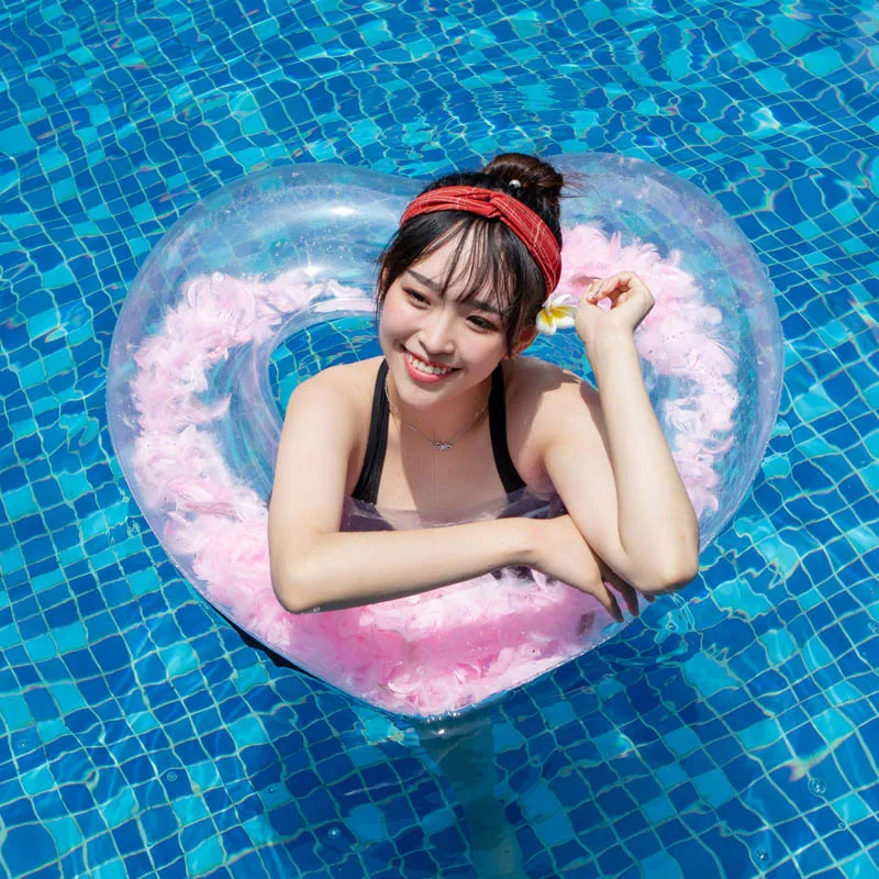 Надувной бассейн плавающий пляжный круг для плавания надувной плавательный intex