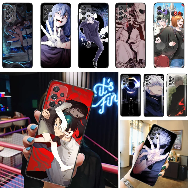 

Jujutsu Kaisen Satoru Gojo Fushiguro Megumi Sukuna Yuji Itadori Phone Case For Samsung Galaxy A52 A72 4G 5G Coque Funda Cases