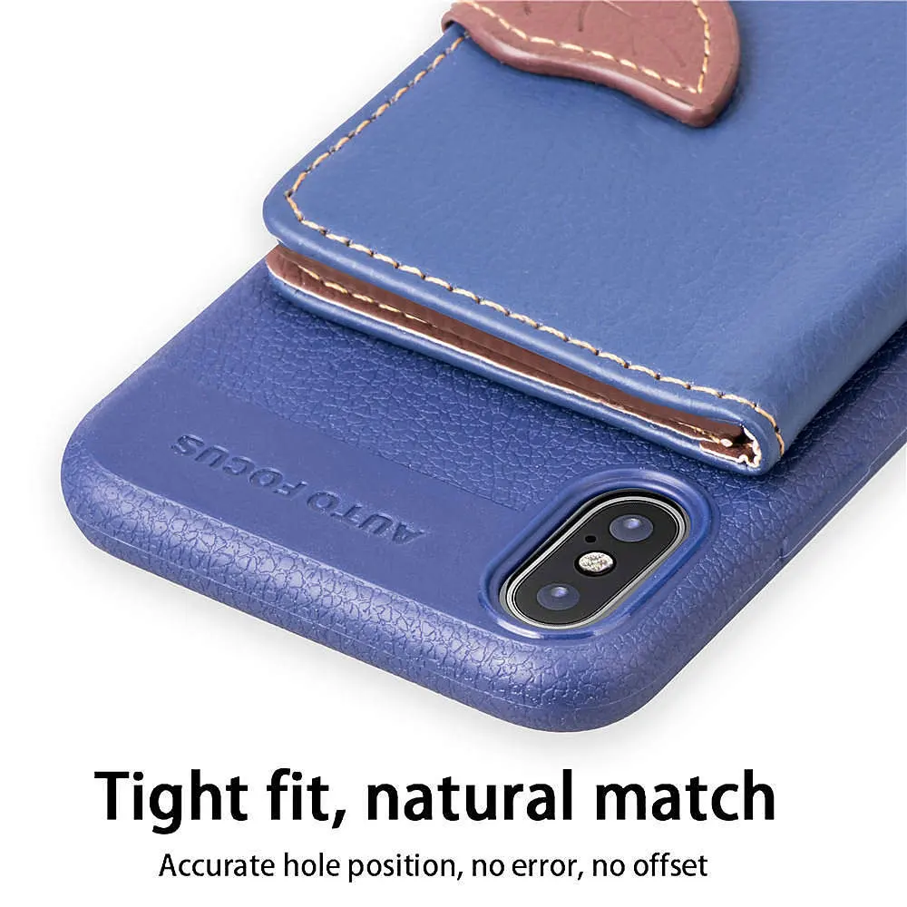 FQYANG Leaf PU кожаный чехол-бумажник для телефона IPHONE X 6S 6 8 7 XS XR MAX мягкий чехол с
