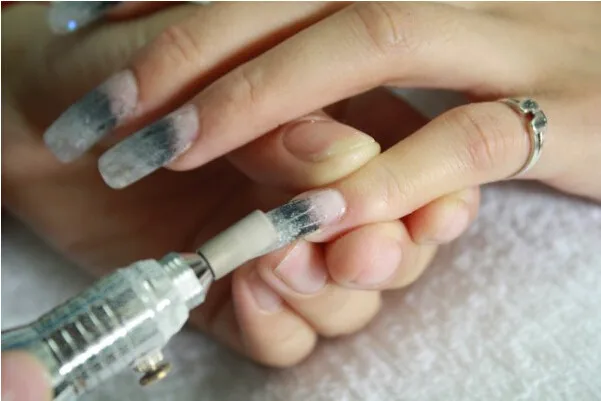 Профессиональный шлифовальный колпачок для ногтей 20 шт./лот 10*15 мм с резиновым