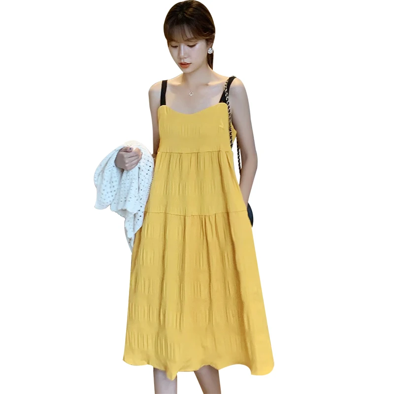 

630# Summer Autumn Korean Fashion Maternity Nursing Sundress + Cardigan Sets Breast Feeding Clothes for Pregnant Women Pregnancy