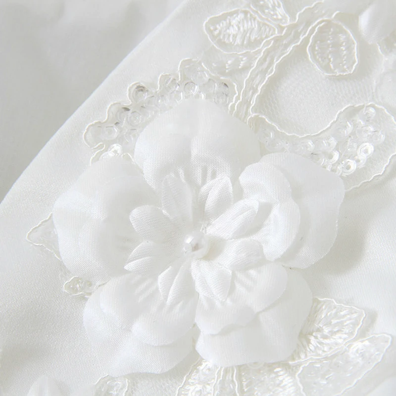 Girls Cardigan Flower Embroidery Bolero Long Sleeve Cape Children Clothes Tops Coat White Outerwear First Communion | Детская одежда и
