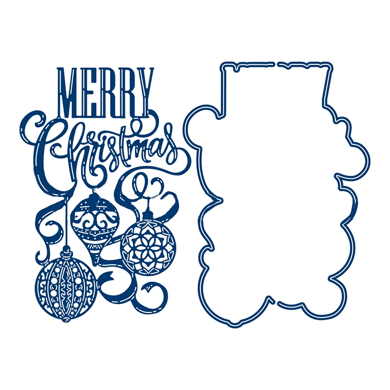 Рождественская безделушка металлические трафареты для пресс формы DIY бумажные