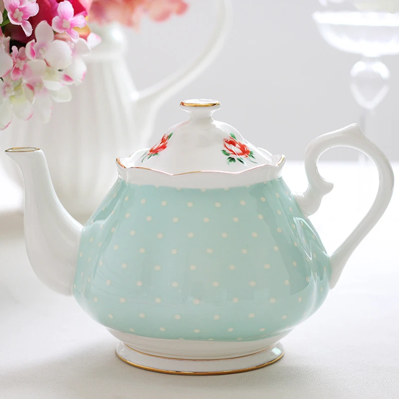 Ретро чашка и блюдце Подарочная коробка английский Чай горшок костяного фарфора