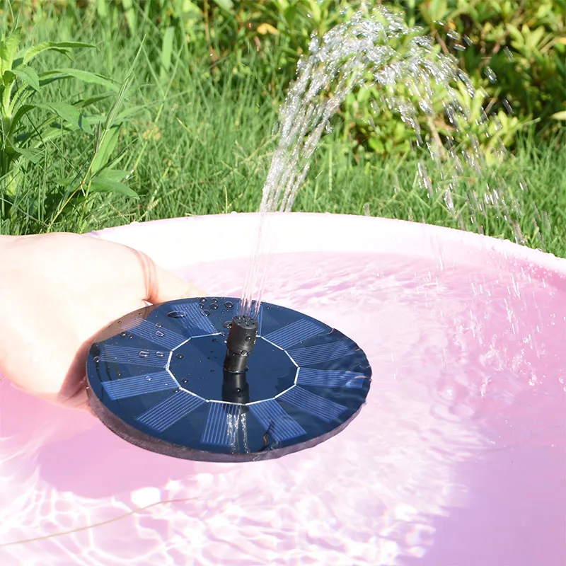 Мини-фонтан на солнечных батареях садовый бассейн пруд плавающая солнечная