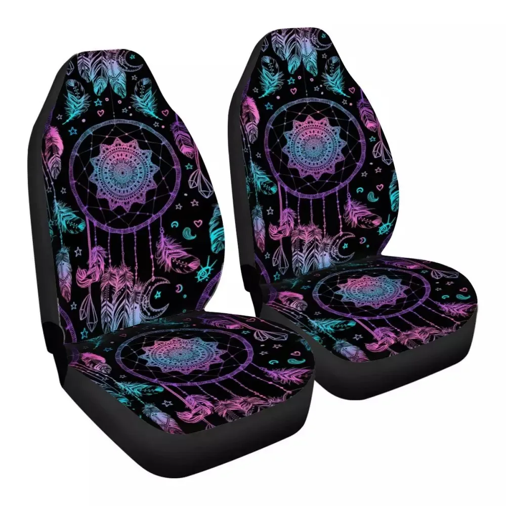 

PinUp Angel Dreamcatcher Prints Non Fade Vehicle Interior Seat Protector Washable Car Font Seat Covers Comfy Auto Decor Hot