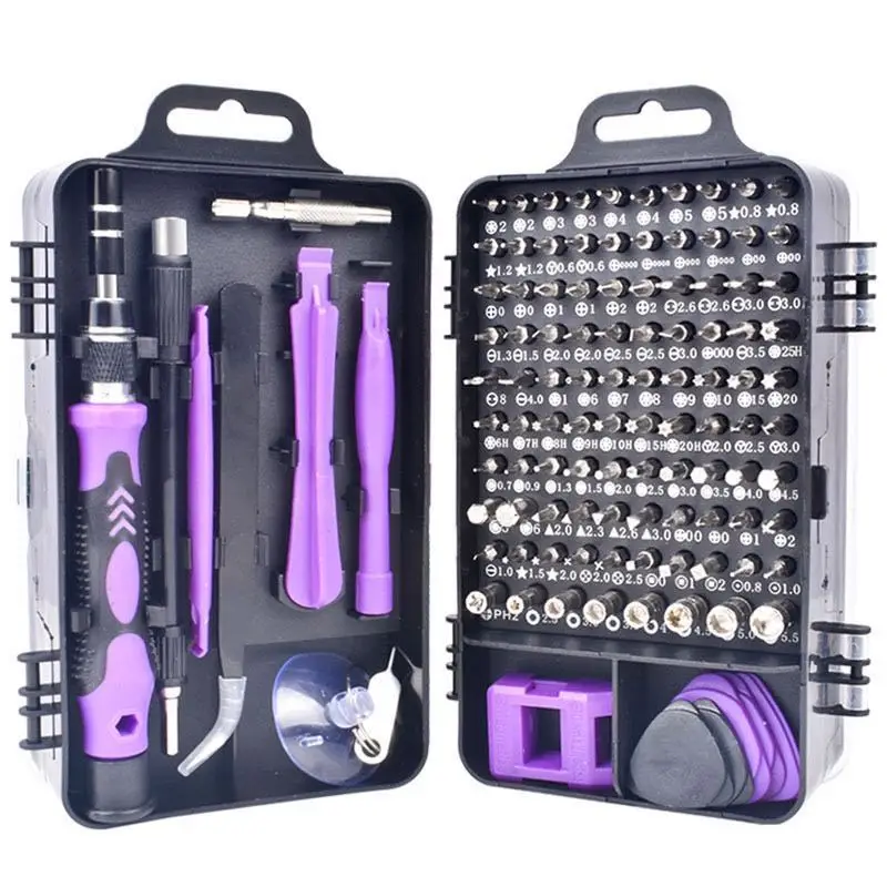 

Hot model 115 in one disassembly unit and clock mobile phone disassembly and maintenance tools chrome vanadium screwdriver set