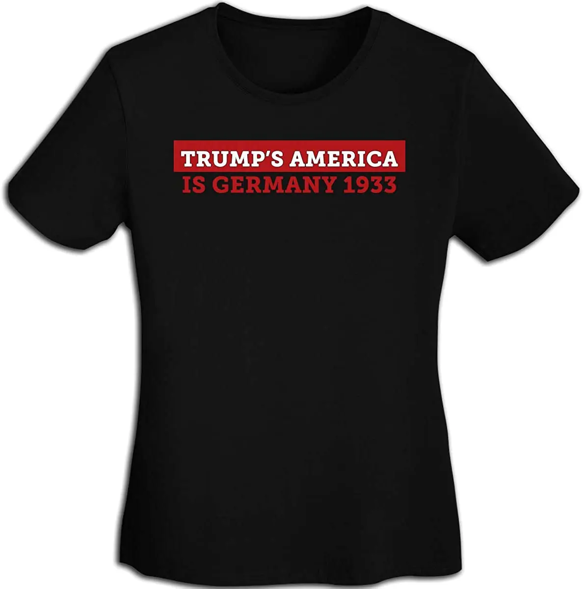 

2020 Funny Trump Printed Lady's Heavy Cotton Round Neck Tee Solid Classic Short-Sleeve Breathable Crew Neck Tshirt