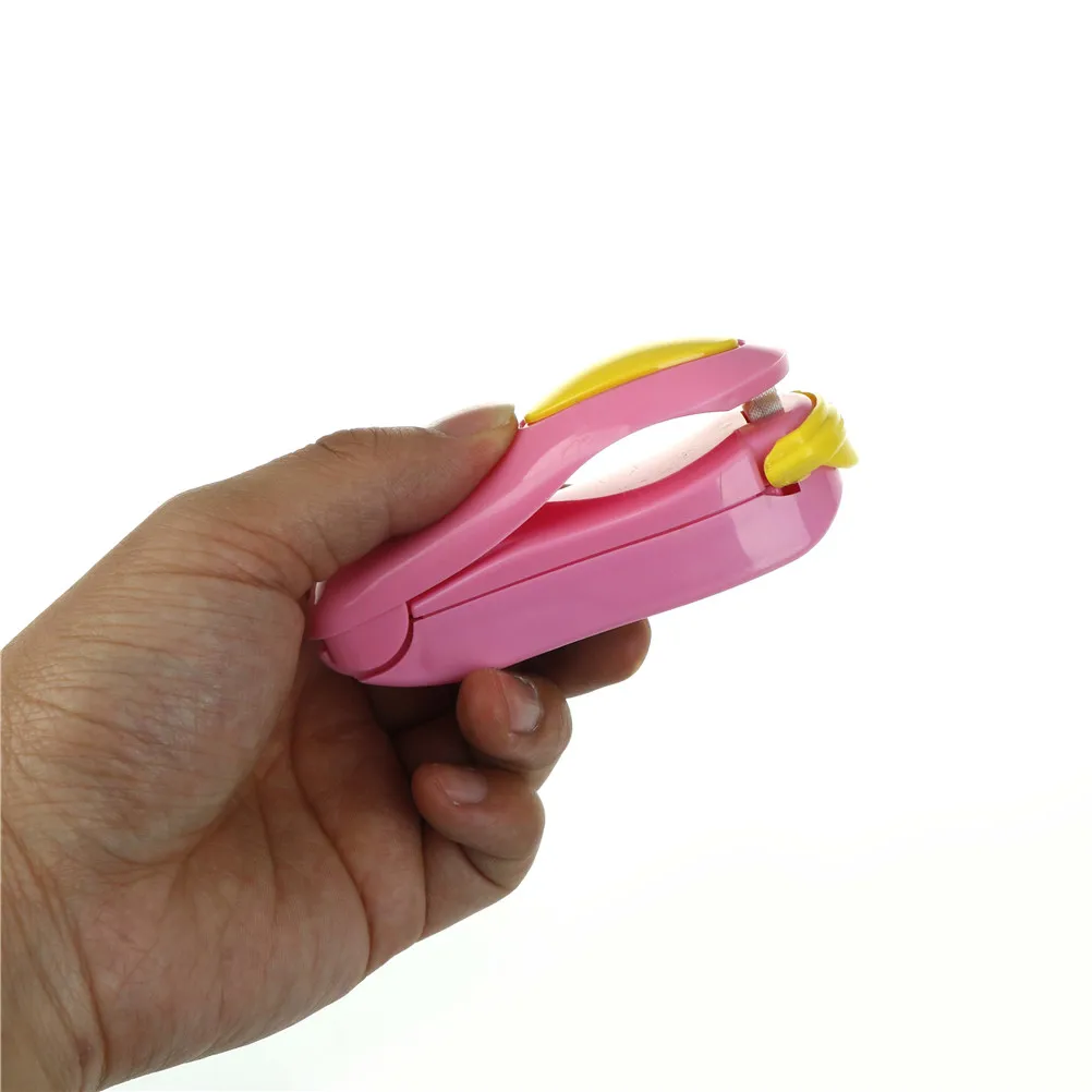 Новинка 1 шт. цветные портативные зажимы для сумок ручная электрическая мини