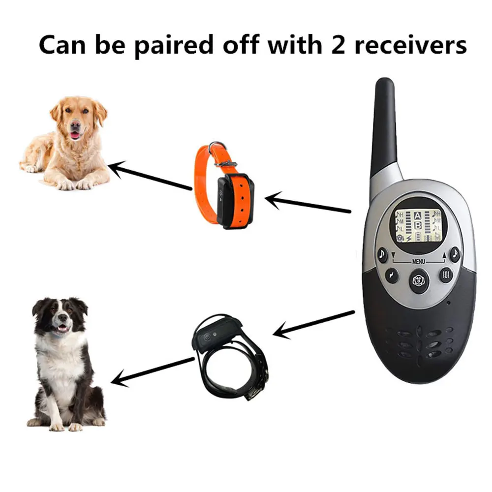 Ошейник для дрессировки собак с защитой от лая водонепроницаемый перезаряжаемый