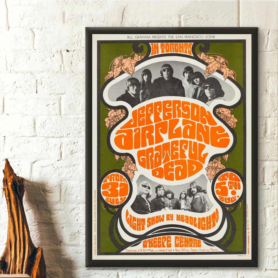 Самолёт Джефферсона винтажная музыка рандомная картина украшение для дома