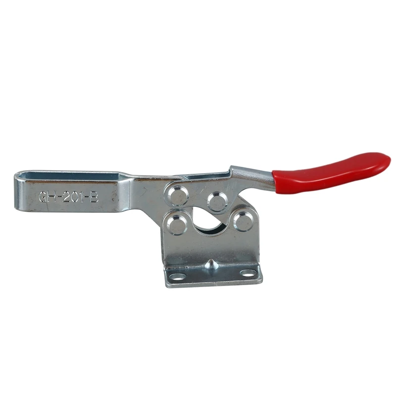 

Hand Tool Toggle Clamp 201B Antislip Red Horizontal Clamp 201-B Quick Release Tool 4Pcs