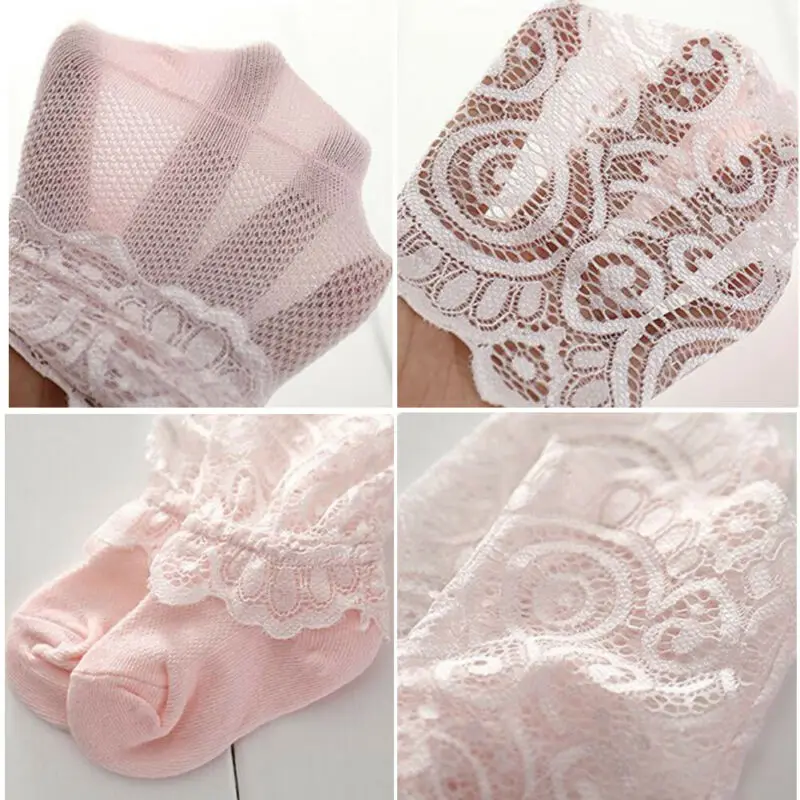 Детские сетчатые носки pudcoco для маленьких девочек 1 пара кружевные ажурные