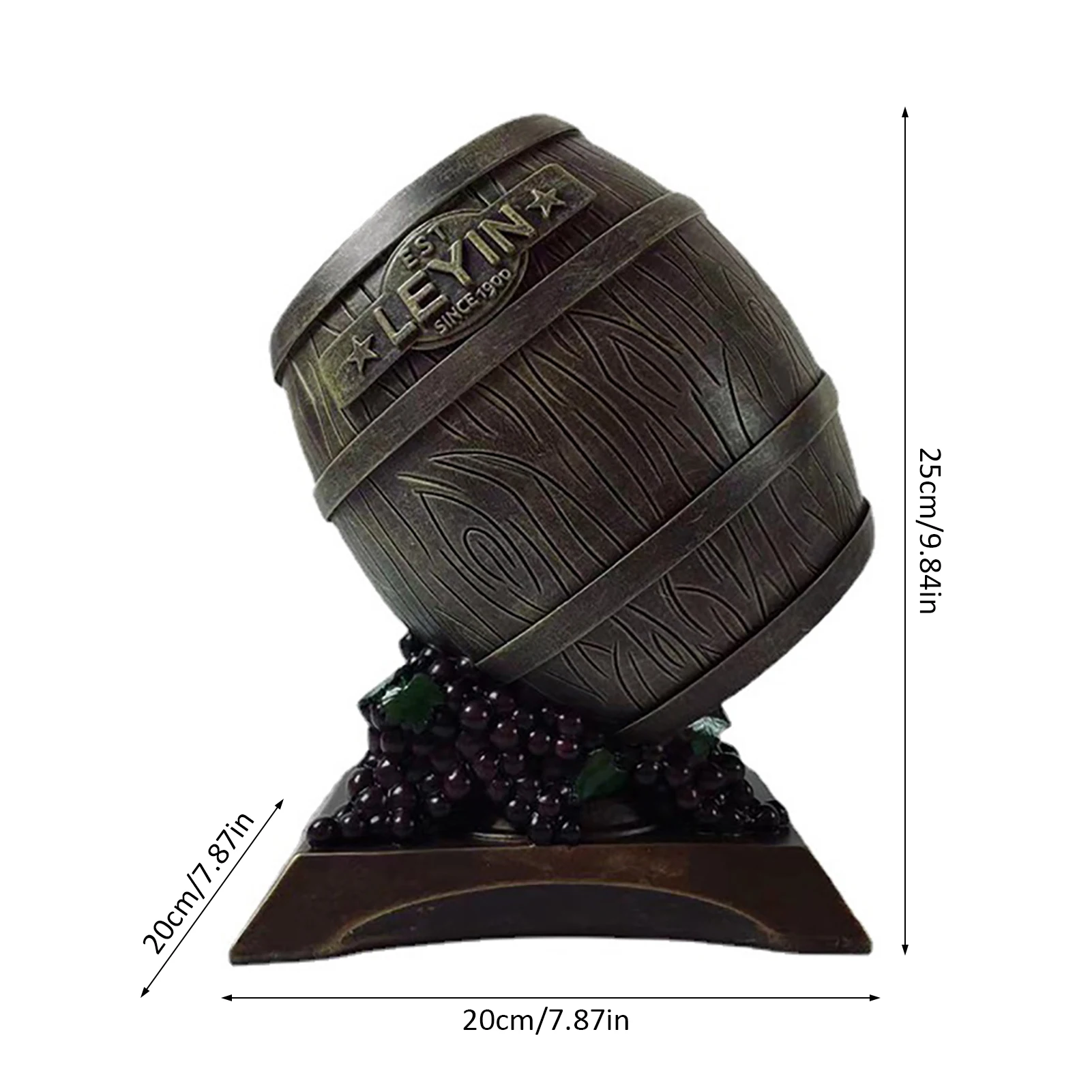 

Creative Personality Fashion Wine Barrel Wine Rack Holder Household Resin Wine Rack Ornaments Decoration Accessories Tools