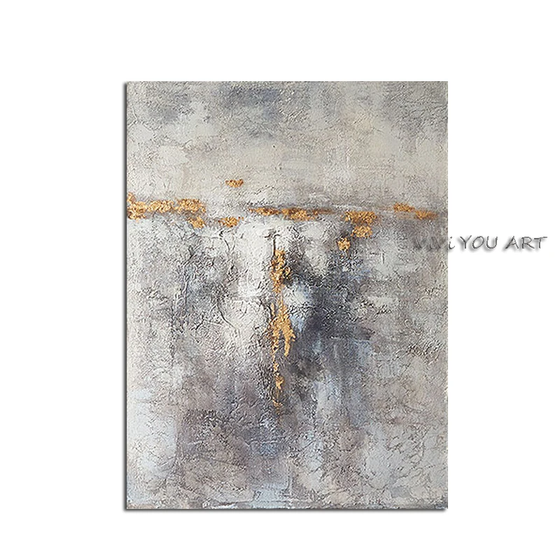 

Abstract Shining Gold Canvas Painting Golden Pigment Poster Modern Wall Art Pictures for Living Room silver Handmade Decoration