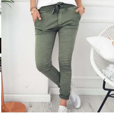 

Women's fashion casual slim tight elastic pants