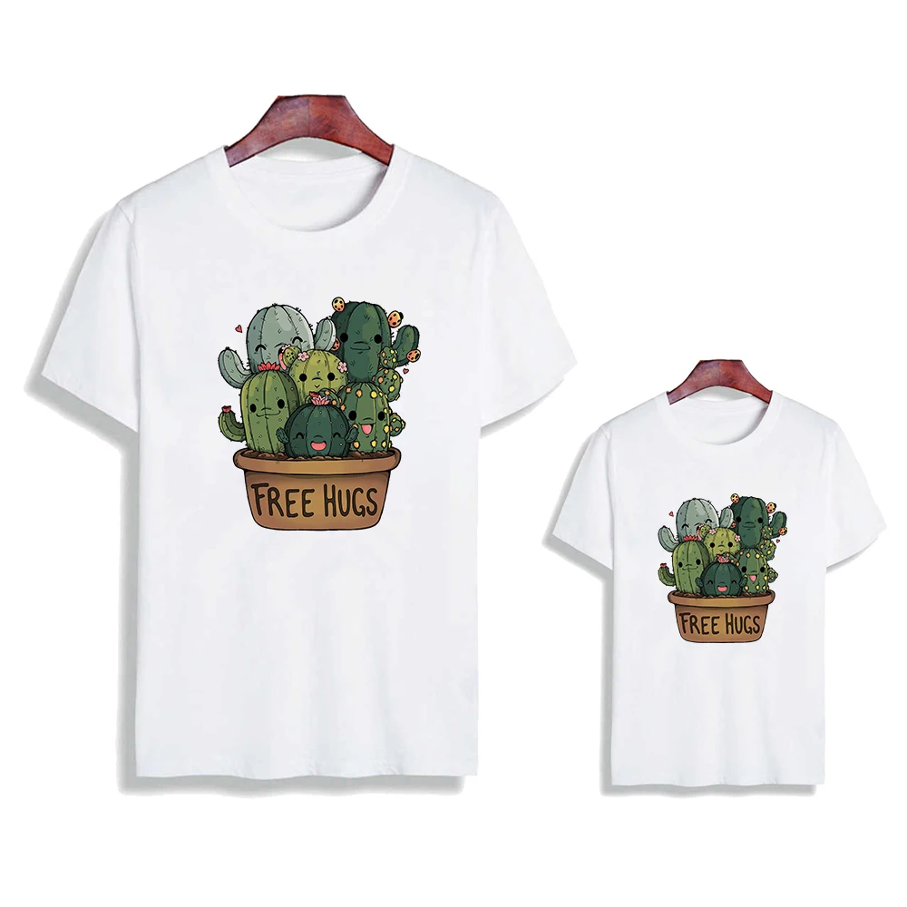 

Summer Kids Clothes T-shirt Creativity Family Look Tops Mysterious Desert Print Vintage 90s Mother Daughter Dress Tshirt