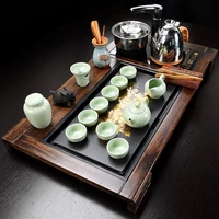 1 set full set teapot cup tea tray kettle high quality chinese solid tea tray household tea board chahai tea table all product