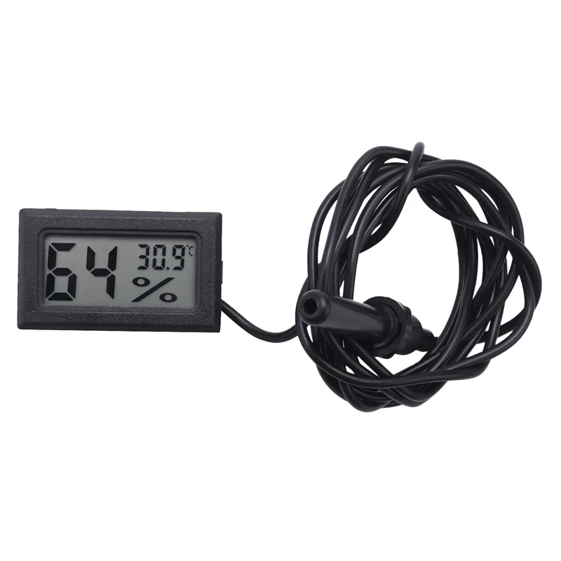 

Температурный измеритель, термометр, гигрометр с температурным датчиком, измерителем влажности и ЖК-дисплеем с кабелем,